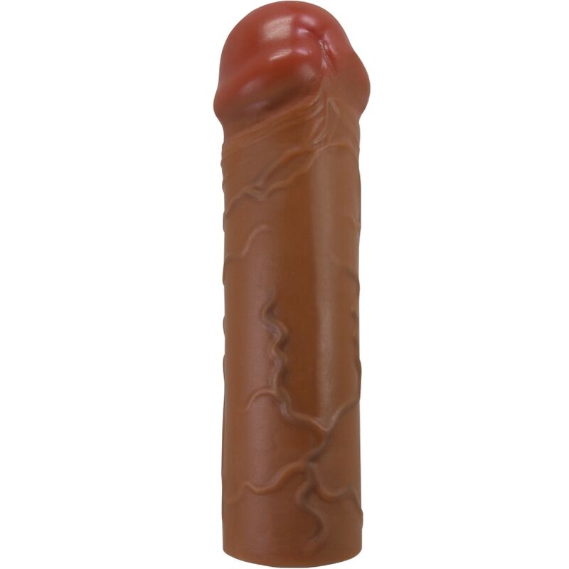 PRETTY LOVE - GUAINA PER PENE NILE CON ESTENSIONE 2,5 CM MULATTO – Copri pene con estensione