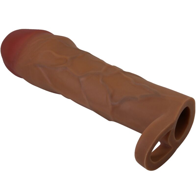 PRETTY LOVE - GUAINA PER PENE HANI CON ESTENSIONE 5 CM MULATTO – Copri pene con estensione – foto 2