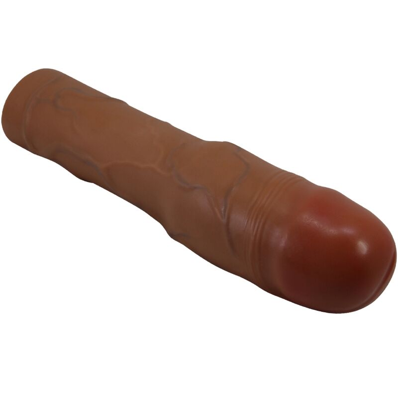 PRETTY LOVE - KYLIAN GUAINA PER PENE CON ESTENSIONE 7,6 CM MULATTO – Copri pene con estensione – foto 3