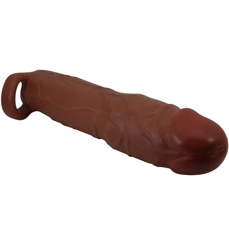 PRETTY LOVE - GUAINA PER PENE GERD CON ESTENSIONE 7,6 CM MULATTO – Copri pene con estensione – foto 4