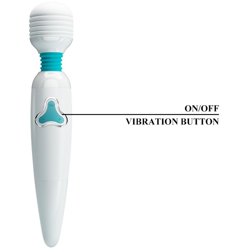 PRETTY LOVE - VIBRATORE CLOUD WAND 7 VIBRAZIONI BIANCO – Vibratore WAND – foto 7