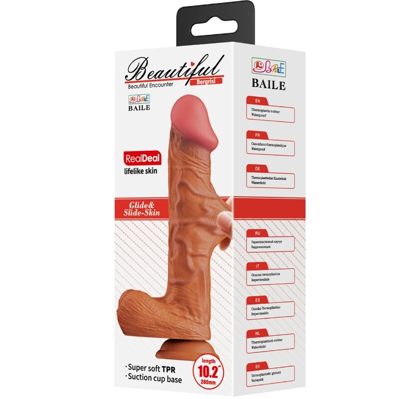 BAILE - BERGRISI DILDO REALISTICO 26 CM CARNE – Vibratori realistici – foto 6