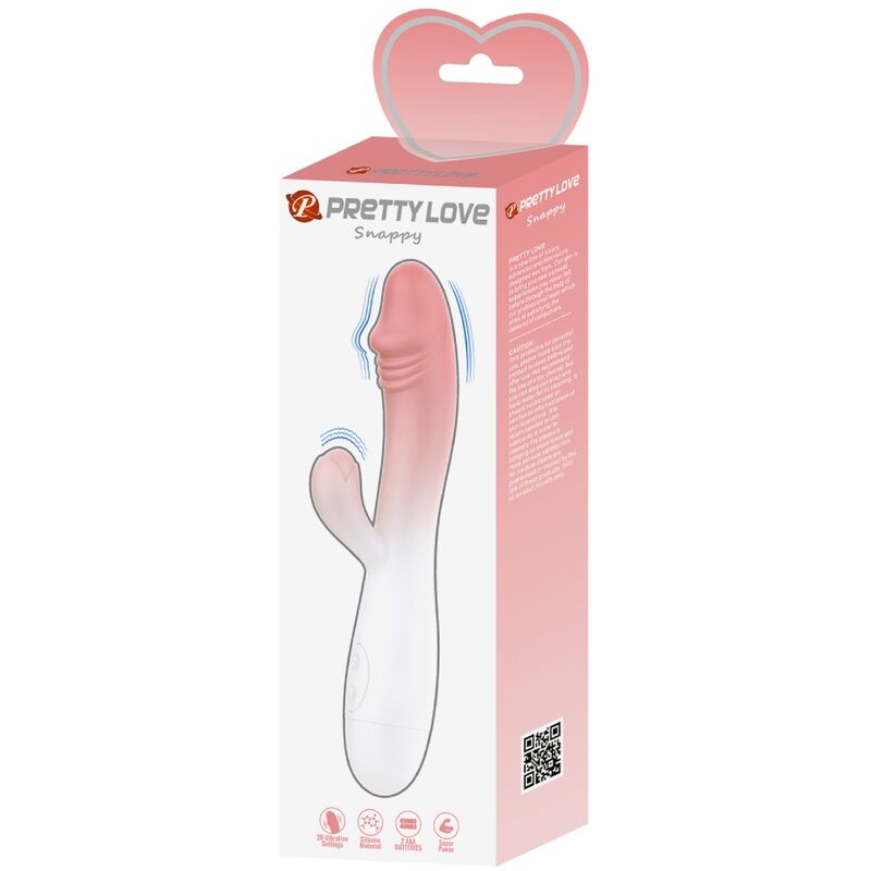 PRETTY LOVE - SNAPPY RABBIT VIBRATORE 30 VIBRAZIONI ROSA – Vibratori di coniglio – foto 7