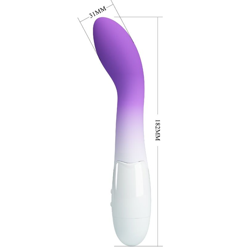 PRETTY LOVE - VIBRATORE PUNTO G BISHOP 30 VIBRAZIONI VIOLA – Vibratori a punto G – foto 4