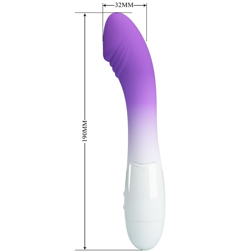 PRETTY LOVE - VIBRATORE ELEMENTAL G-SPOT 30 VIBRAZIONI VIOLA – Vibratori a punto G – foto 3