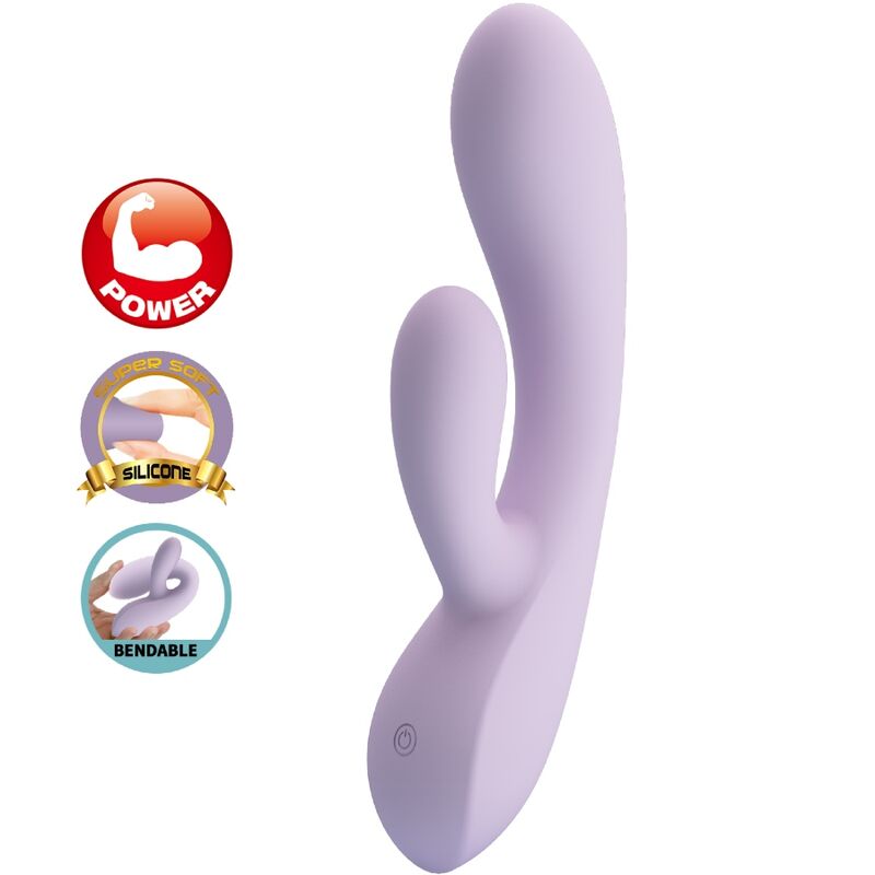 PRETTY LOVE - VIBRATORE CONIGLIO ROSOLYN 10 VIBRAZIONI VIOLA – Vibratori di coniglio