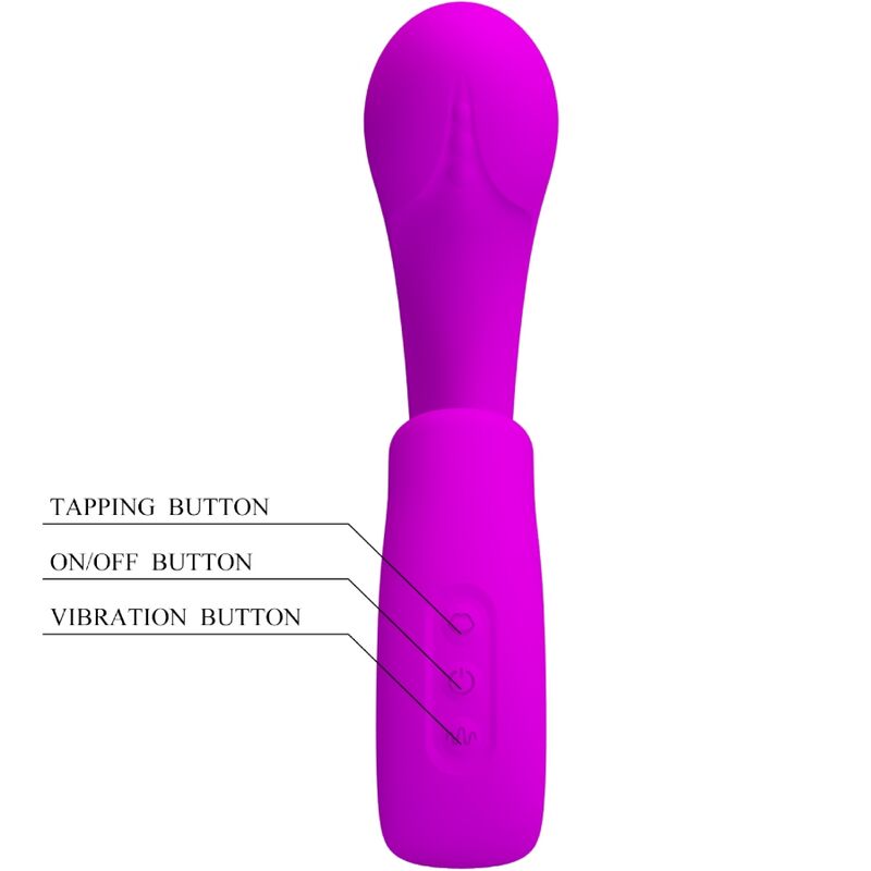 PRETTY LOVE - SIBEL SIBEL VIBRATORE PUNTO G + STIMOLATORE CLITORIDEO 10 VIBRAZIONI VIOLA – Vibratori HI-TECH – foto 4