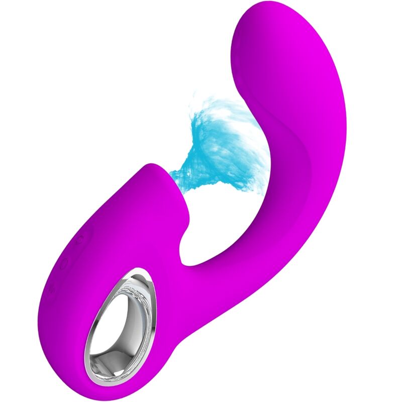 PRETTY LOVE - SIBEL SIBEL VIBRATORE PUNTO G + STIMOLATORE CLITORIDEO 10 VIBRAZIONI VIOLA – Vibratori HI-TECH – foto 2