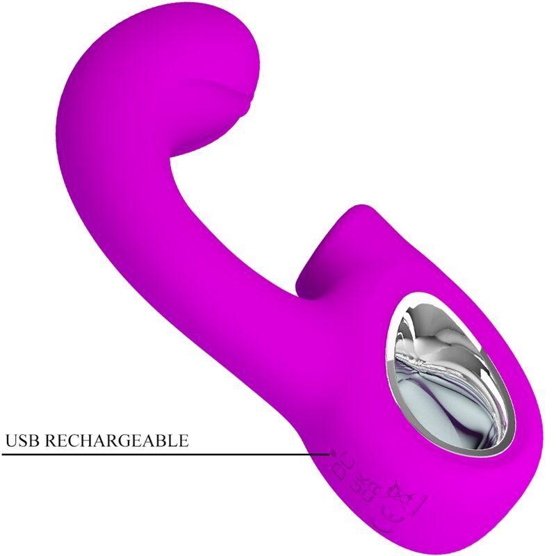 PRETTY LOVE - SIBEL SIBEL VIBRATORE PUNTO G + STIMOLATORE CLITORIDEO 10 VIBRAZIONI VIOLA – Vibratori HI-TECH – foto 6
