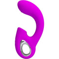 PRETTY LOVE - SIBEL SIBEL VIBRATORE PUNTO G + STIMOLATORE CLITORIDEO 10 VIBRAZIONI VIOLA – Vibratori HI-TECH