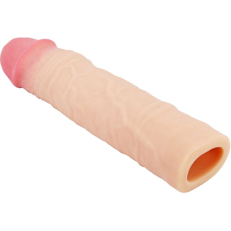 PRETTY LOVE - GUAINA PER PENE CHELSEA CON ESTENSIONE DA 7,6 CM FLESH – Copri pene con estensione – foto 3