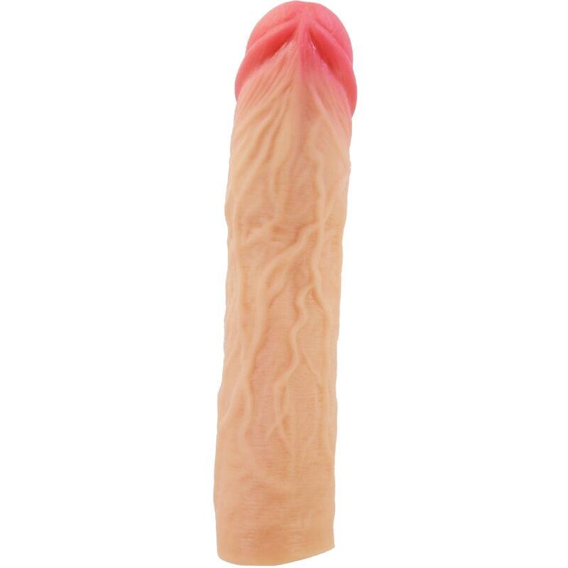 PRETTY LOVE - DEREK GUAINA PER PENE CON ESTENSIONE DA 7,6 CM FLESH – Copri pene con estensione – foto 2