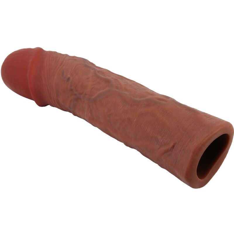 PRETTY LOVE - DEREK GUAINA PER PENE CON ESTENSIONE 7,6 CM MULATTO – Copri pene con estensione – foto 3