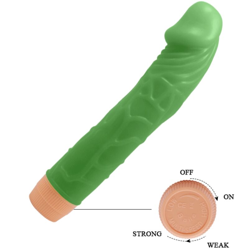 BAILE - BILL VIBRATORE REALISTICO 22,5 CM VERDE – Vibratori HI-TECH – foto 4