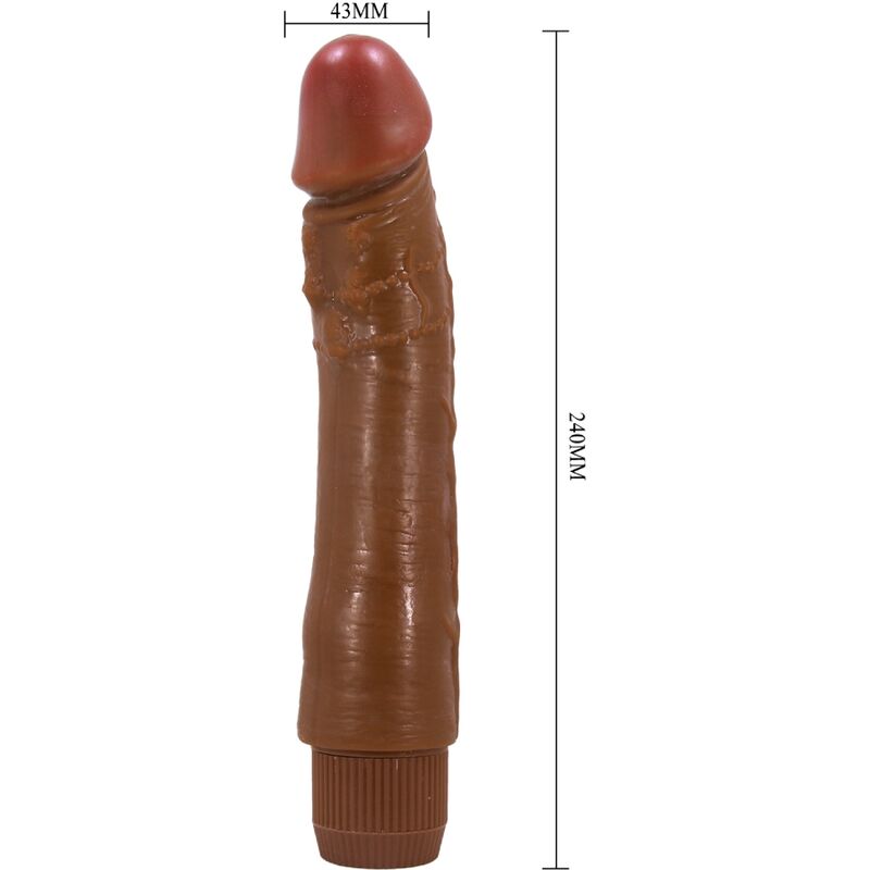 BAILE - DYBBUK VIBRATORE REALISTICO 24 CM MULATTO – Vibratori HI-TECH – foto 5