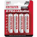 AIWA - X-TRA ALKALINE AA BATTERIA ALCALINICA LR6 BLISTER*4 – Batterie alcaline