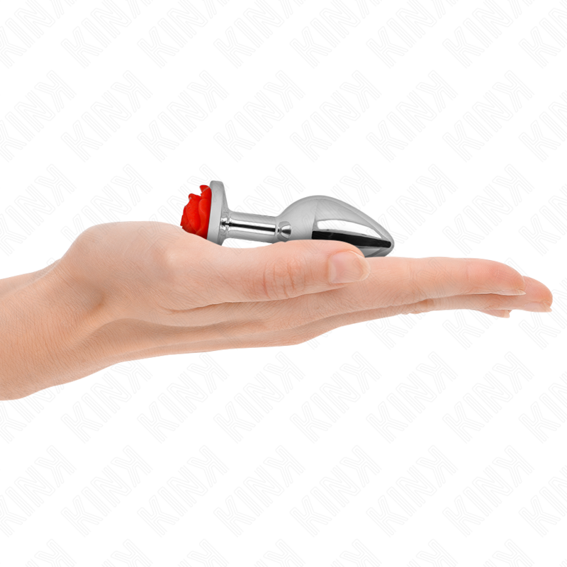 KINK - PLUG ANALE ROSA ROSSO TAGLIA S – Plug anale BDSM