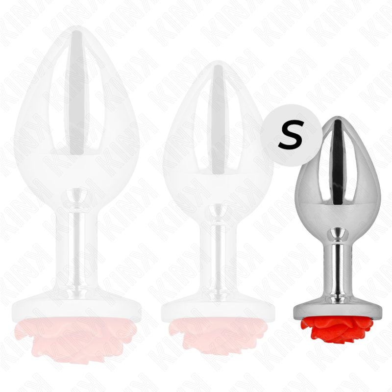 KINK - PLUG ANALE ROSA ROSSO TAGLIA S – Plug anale BDSM – foto 3