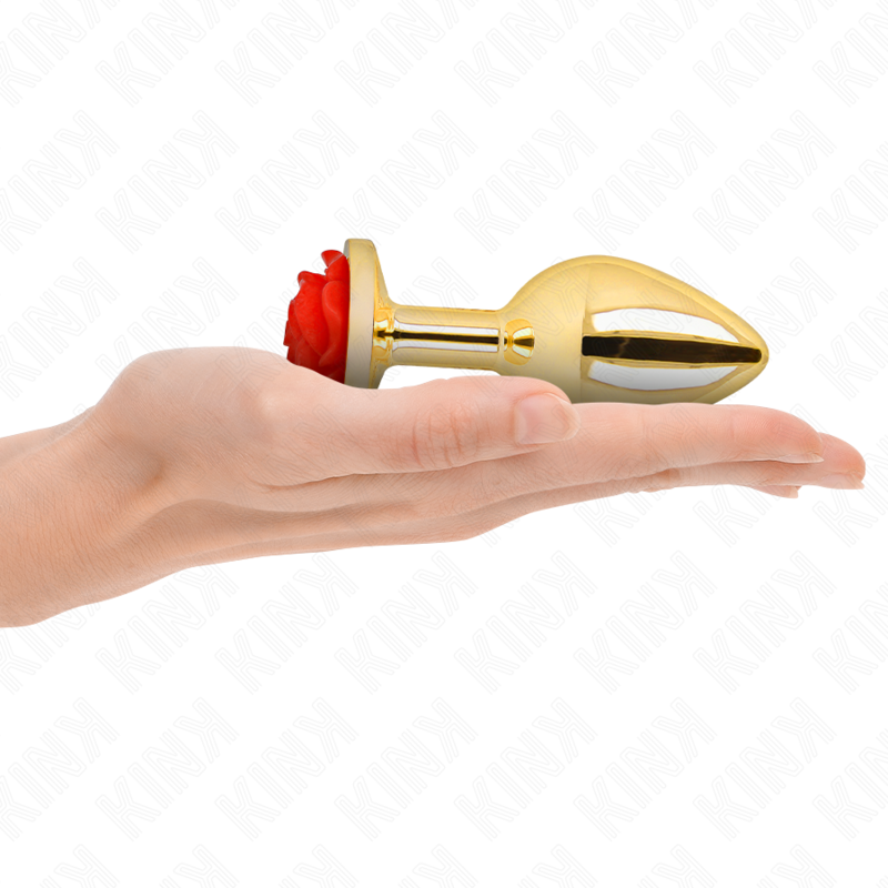 KINK - PLUG ANALE ORO ROSA ROSSO TAGLIA L – Plug anale BDSM