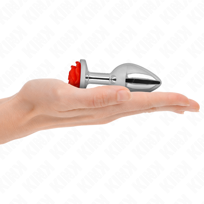 KINK - PLUG ANALE ROSA ROSSO TAGLIA M – Plug anale BDSM