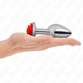 KINK - PLUG ANALE ROSA ROSSO TAGLIA L – Plug anale BDSM