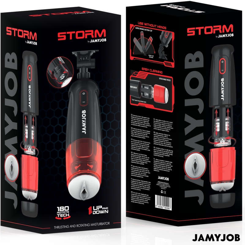 JAMYJOB - STORM MASTURBATORE VAGINALE AUTOMATICO CON 10 MODALITÀ, ROTAZIONE E SPINTA – Vagine con vibrazione – foto 7