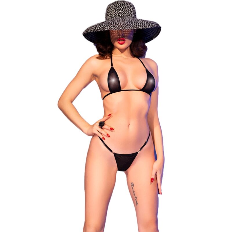 CHILIROSE - CR 4840 MICRO BIKINI NERO S/M – Microbikini