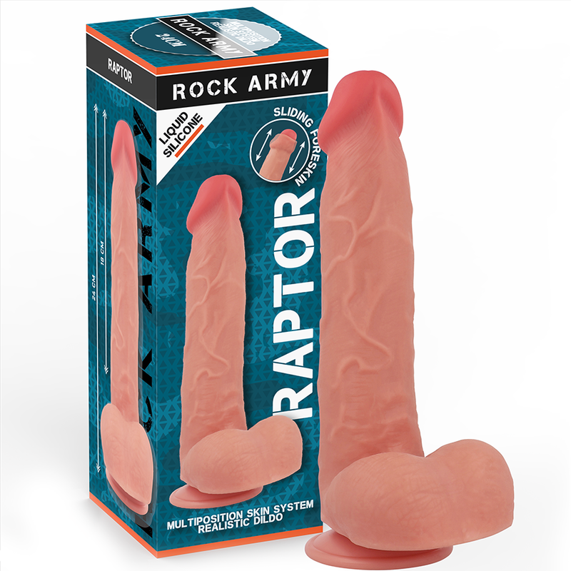 ROCKARMY - SILICONE LIQUIDO RAPTOR 24 CM -O- 4,4 CM – Peni realistici – foto 2