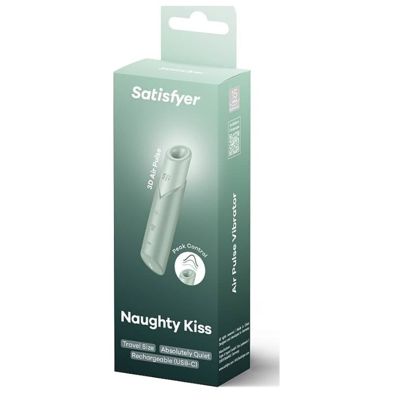 SATISFYER - NAUGHTY KISS WAVE STIMOLATORE CLITORIDEO ACQUAMARINA – Per il clitoride – foto 2