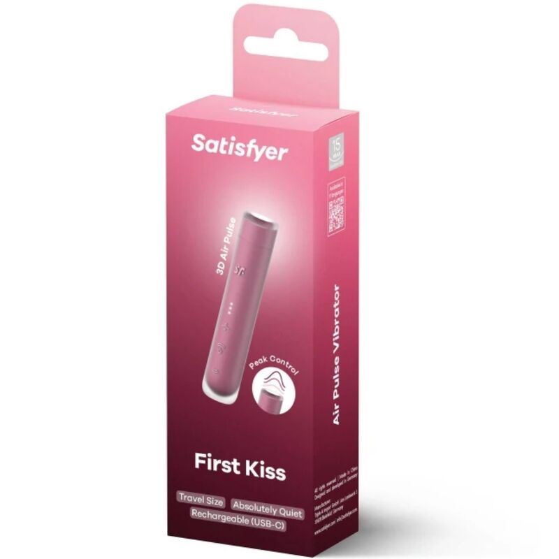 SATISFYER - STIMOLATORE CLITORIDEO FIRST KISS WAVE GARNET – Per il clitoride – foto 2