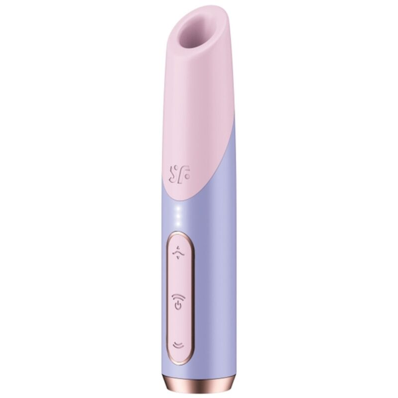 SATISFYER - STIMOLATORE CLITORIDEO BOLD KISS WAVE ROSA / VIOLA – Per il clitoride