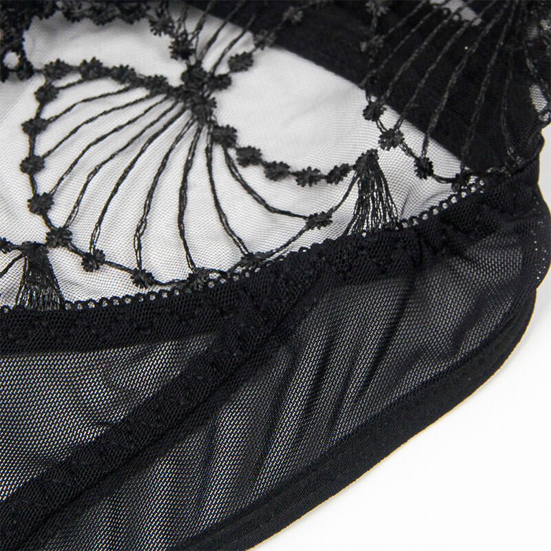 SUBBLIME - 955212 BODY TRASPARENTE CON PIZZO NERO CAVATO S/M – Body – foto 7