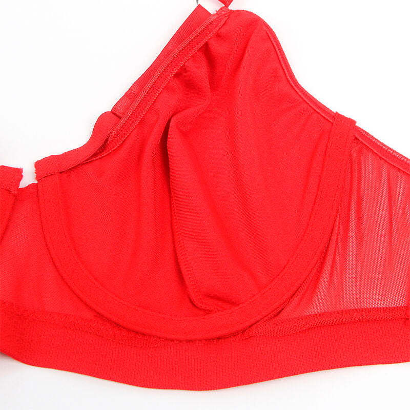 SUBBLIME - 955250 REGGISENO BONDAGE ROSSO CON GIARRETTIERA S/M – Insieme sexy della biancheria – foto 9