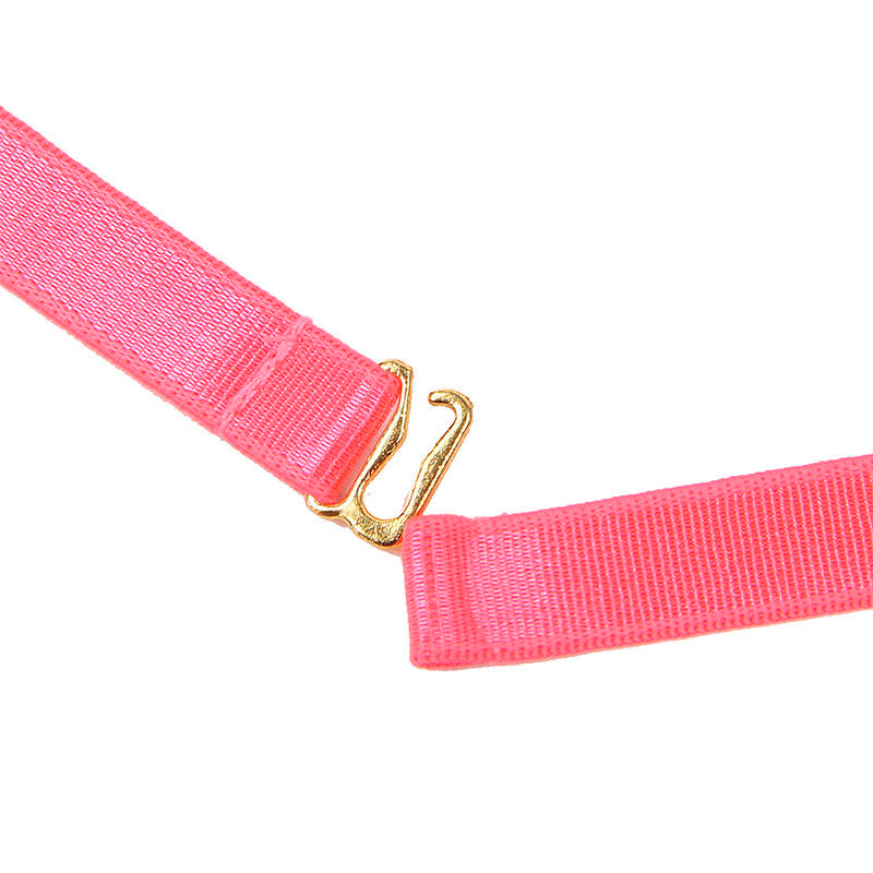 SUBBLIME - 955304 COMPLETO REGGISENO CON COLLANA E DETTAGLI GAMBA ROSA FLUO L/XL – Insieme sexy della biancheria – foto 10