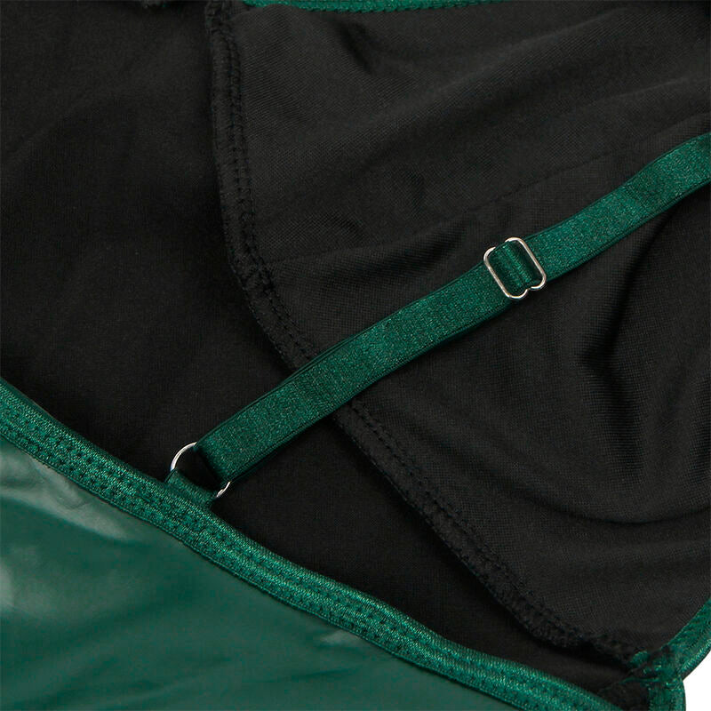 SUBBLIME - 955434 ABITO CON SPALLINE IN PELLE VERDE S/M – Abiti sexy – foto 8