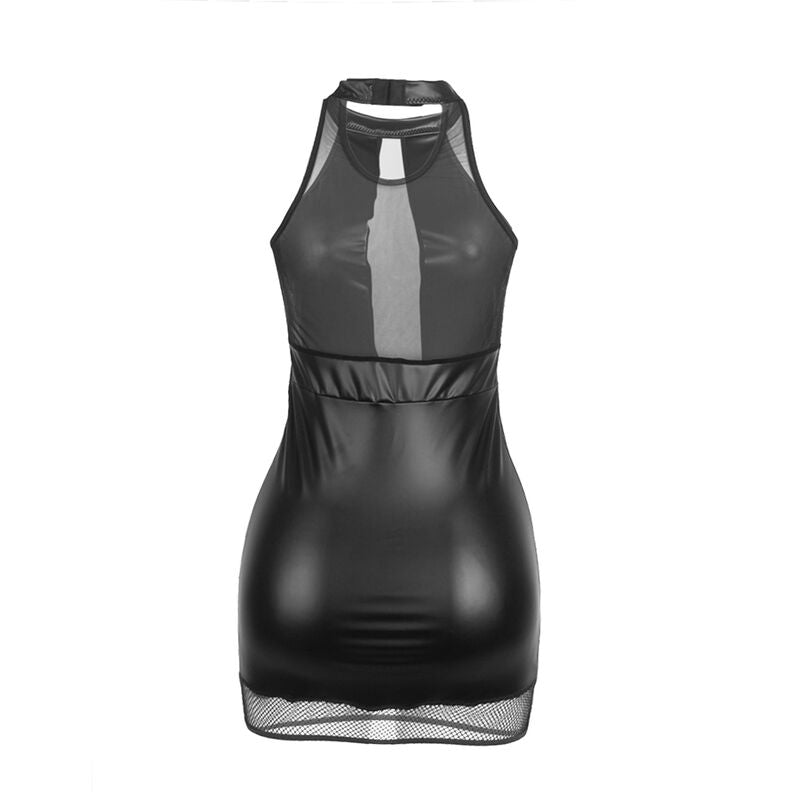 SUBBLIME - 955472 ABITO CON SCOLLO ALTO E TRASPARENZE NERO S/M – Abiti sexy – foto 5