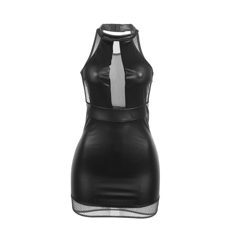 SUBBLIME - 955472 ABITO CON SCOLLO ALTO E TRASPARENZE NERO S/M – Abiti sexy – foto 4