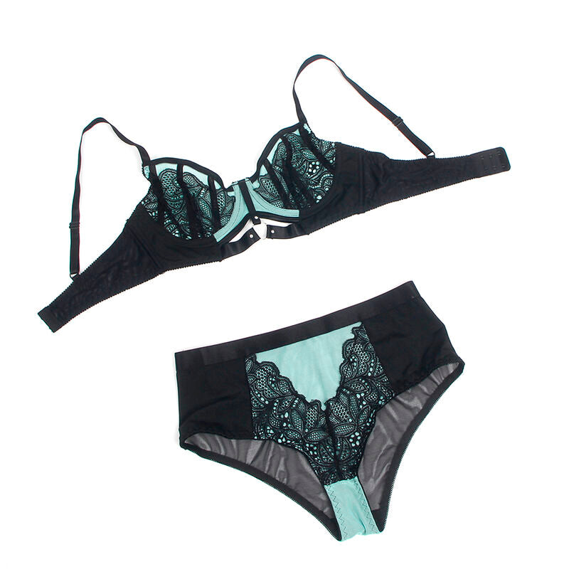 SUBBLIME - 955557 SET REGGISENO IN VERNICE VERDE CON CERNIERA S/M – Insieme sexy della biancheria – foto 7