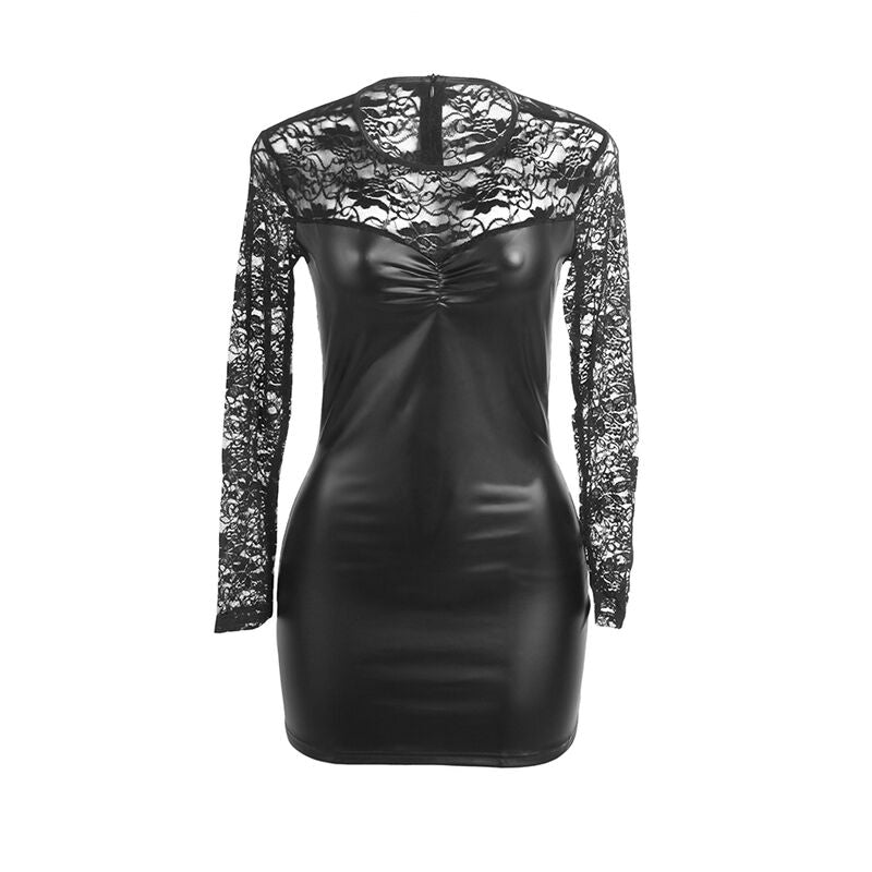 SUBBLIME - 955595 ABITO MANICA LUNGA CON PIZZO NERO S/M – Abiti sexy – foto 4