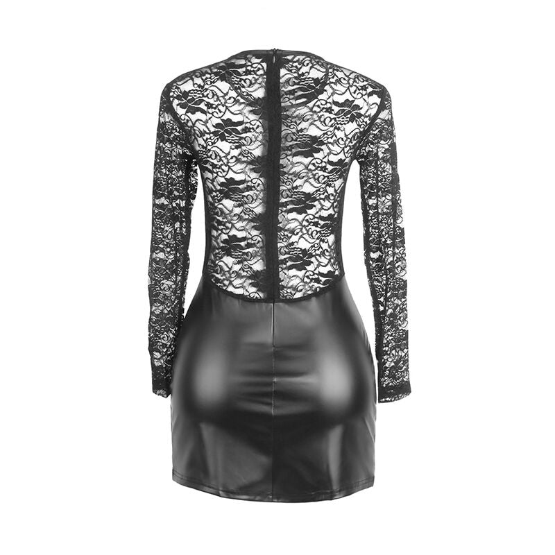 SUBBLIME - 955595 ABITO MANICA LUNGA CON PIZZO NERO S/M – Abiti sexy – foto 5