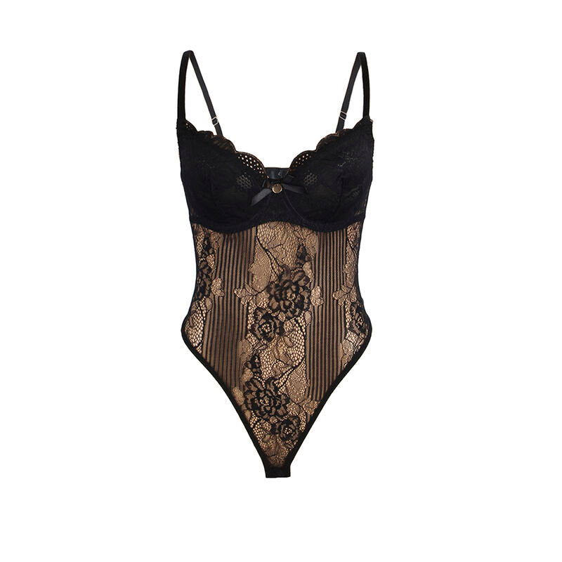 SUBBLIME - 955625 BODY IN PIZZO CON CHIUSURA INFERIORE NERO L/XL – Body – foto 4
