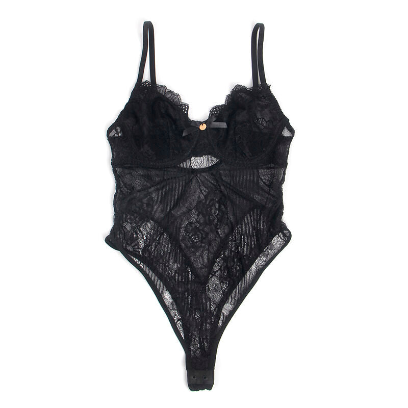 SUBBLIME - 955625 BODY IN PIZZO CON CHIUSURA INFERIORE NERO L/XL – Body – foto 6