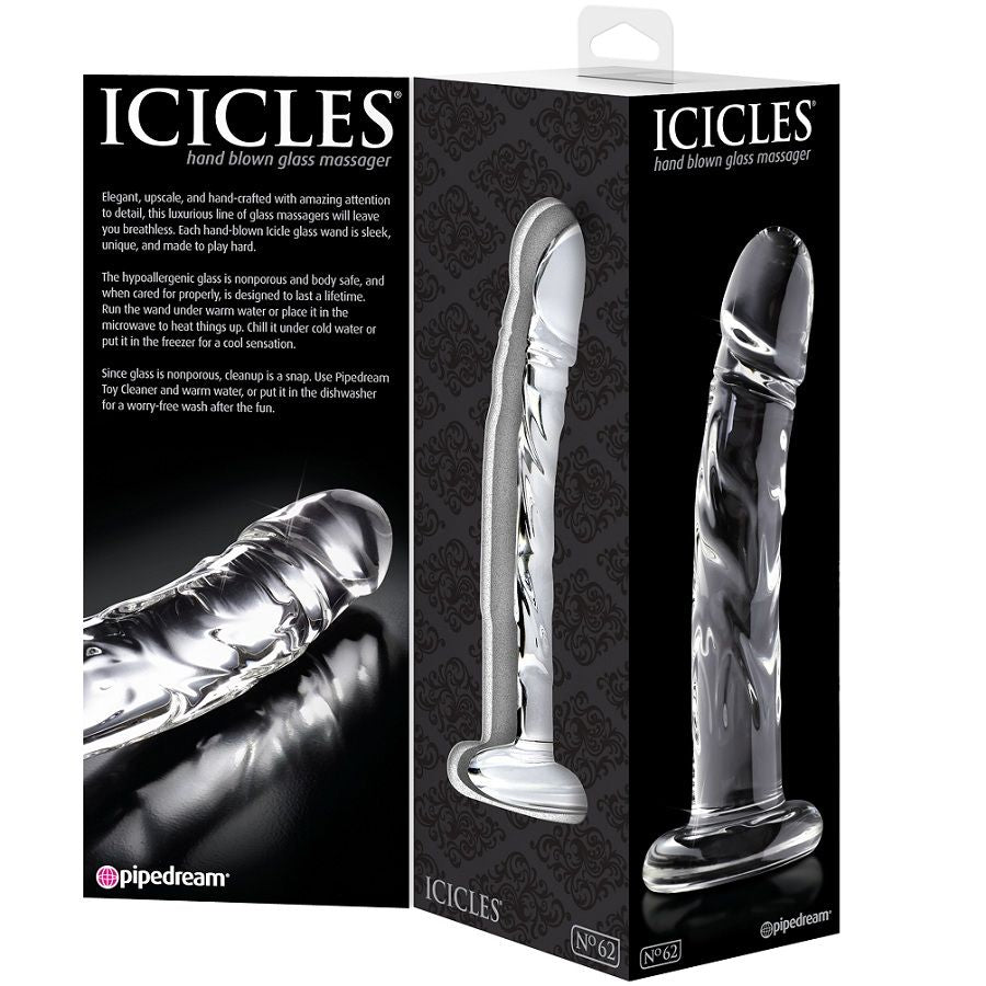 ICICLES - MASSAGGIATORE IN VETRO N. 62 – Falli senza vibrazioni – foto 3