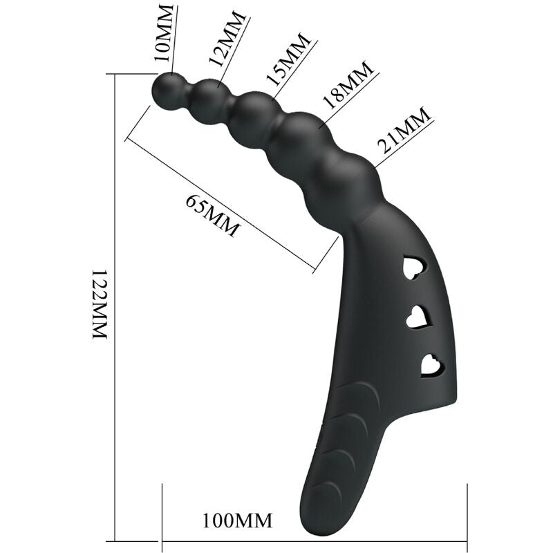 PRETTY LOVE - VIBRATORE DA DITA JORDIN 10 VIBRAZIONI NERO – Vibratori da dito – foto 7
