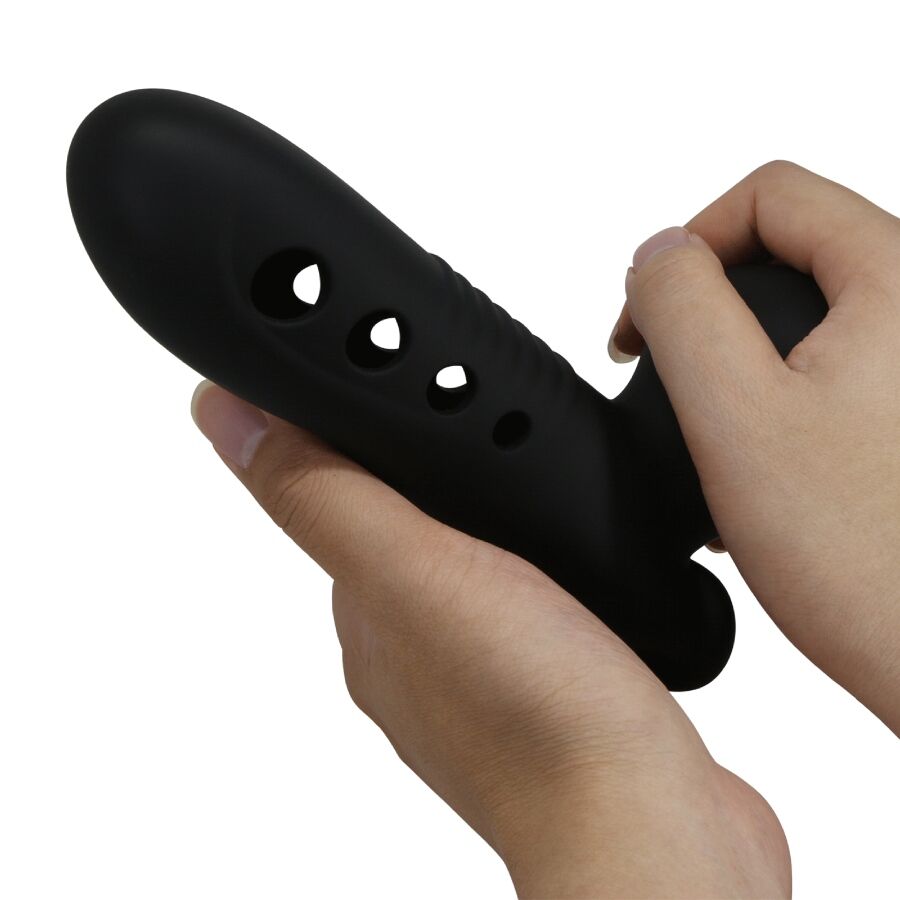PRETTY LOVE - MANICOTTO PER PENE CRANE CON AIRBAG NERO – Copri pene con estensione – foto 8