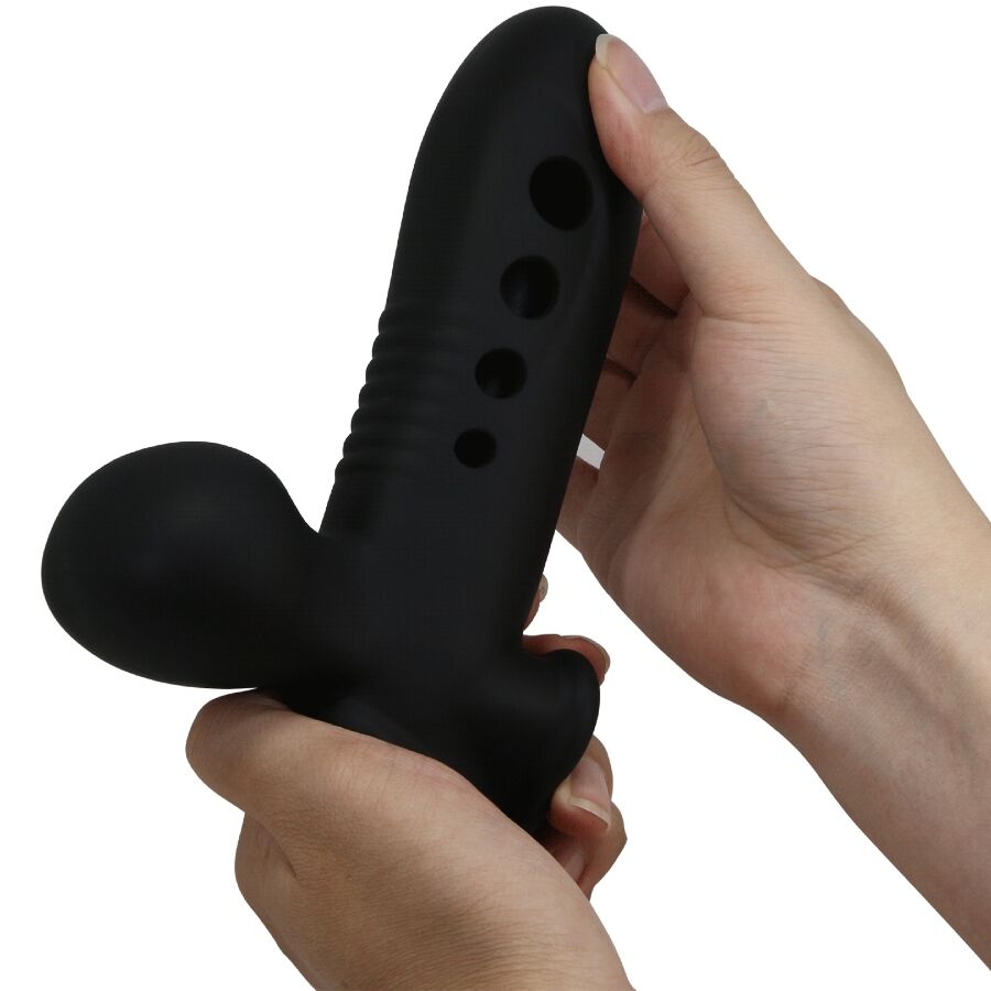 PRETTY LOVE - MANICOTTO PER PENE CRANE CON AIRBAG NERO – Copri pene con estensione – foto 9