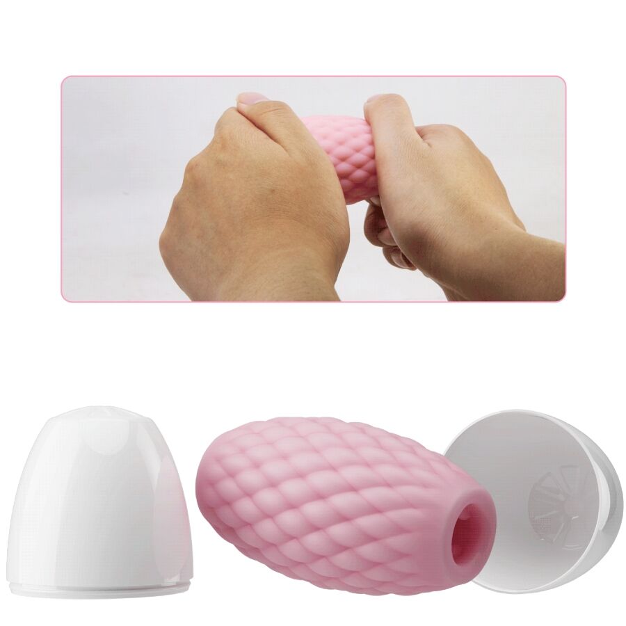 PRETTY LOVE - ATHENA EROS SILICONE MASTURBATORE MASCHILE ROSA – Vari masturbatori – foto 4