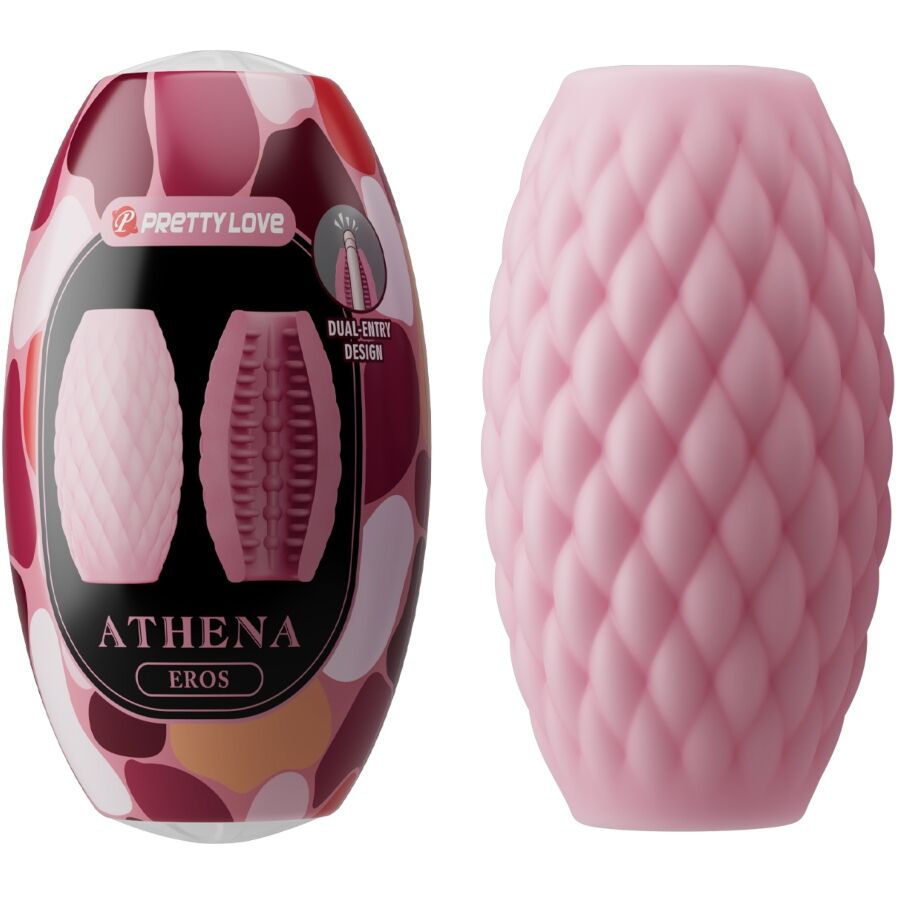 PRETTY LOVE - ATHENA EROS SILICONE MASTURBATORE MASCHILE ROSA – Vari masturbatori