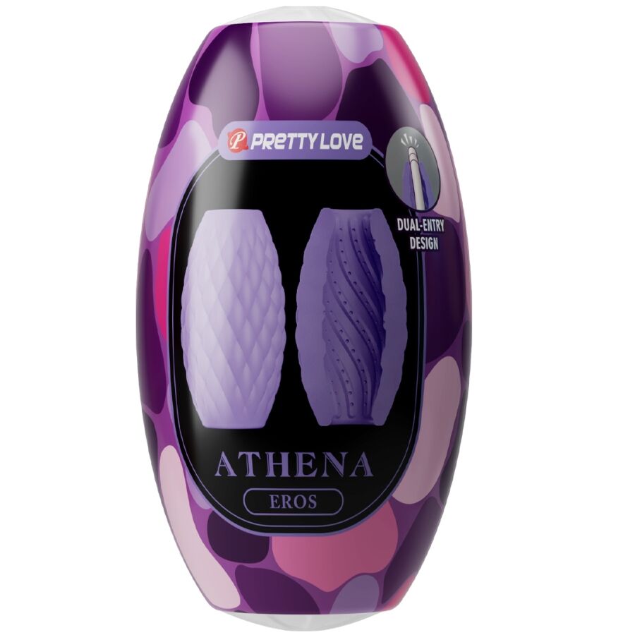 PRETTY LOVE - ATHENA EROS SILICONE MASTURBATORE MASCHILE VIOLA – Vari masturbatori – foto 7