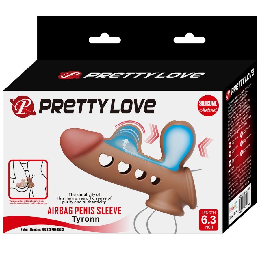 PRETTY LOVE - GUAINA PER PENE TYRONN CON AIRBAG – Copri pene con estensione – foto 13